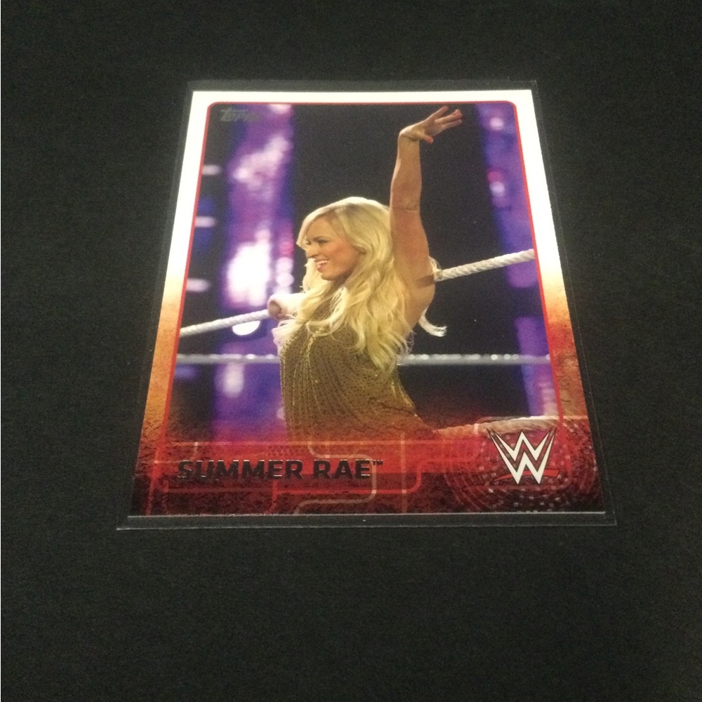 Summer Rae Diva WWE Topps Pre-Owned Trading Card #75 In Protective Sleeve